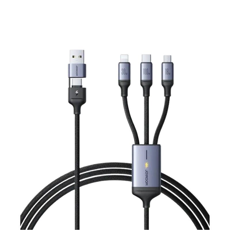 product-0-1005.png Joyroom A21 100W 6 in 1 Fast Charging Cable - Image 1