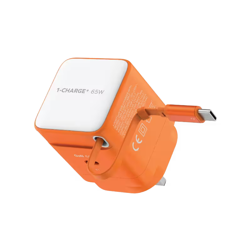 product-0-1033.png Momax 1-Charge+ 65W GaN Charger with Retractable Cable - Image 1