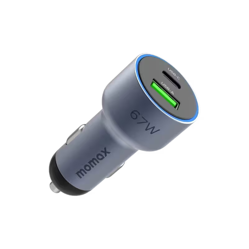 product-0-1037.png Momax MoVe 67W Dual Port Car Charger (UC16) - Image 1