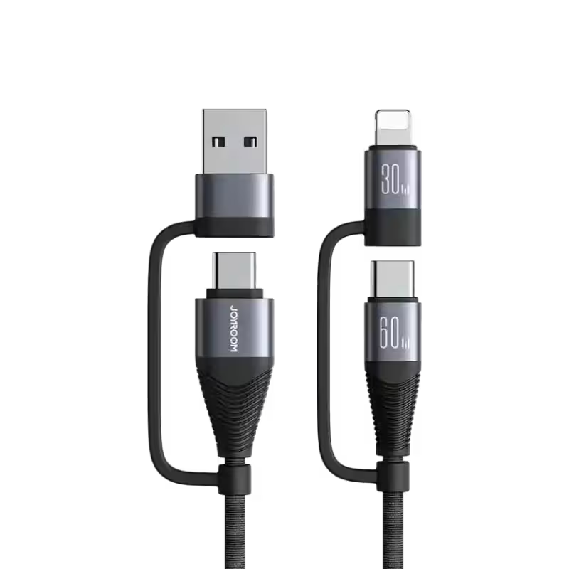 product-0-1096.png Joyroom S-A37 4-in-1 60W Fast Charging Data Cable - Image 1
