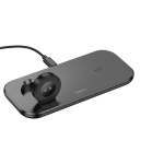 Hoco CW65 15W 3 in 1 Ultra Thin North Tabletop Wireless Fast Charger