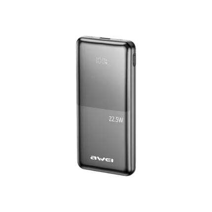 Awei P76K 10000mAh 22.5W Digital Display Dual Cable Powerbank