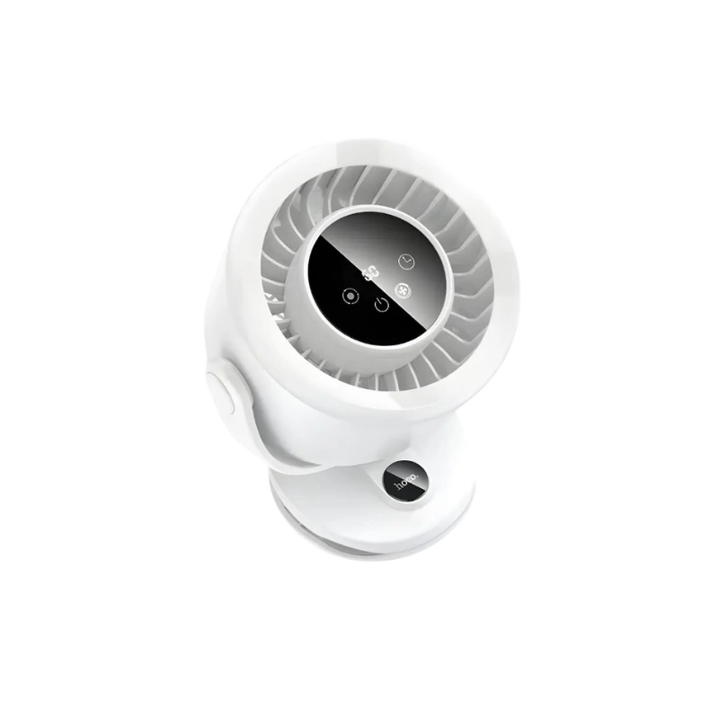 product-0-126.png HOCO HX608 3‑in‑1 Automatic Rotating Clip Fan Table - Image 1
