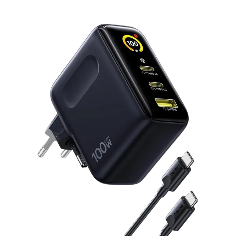 product-0-1336.png Baseus PicoGo AE21 100W Digital Display Fast Charger - Image 1