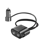 BASEUS 3.1A Dual USB Car Charger with 80W Dual Ports Cigarette Lighter Socket