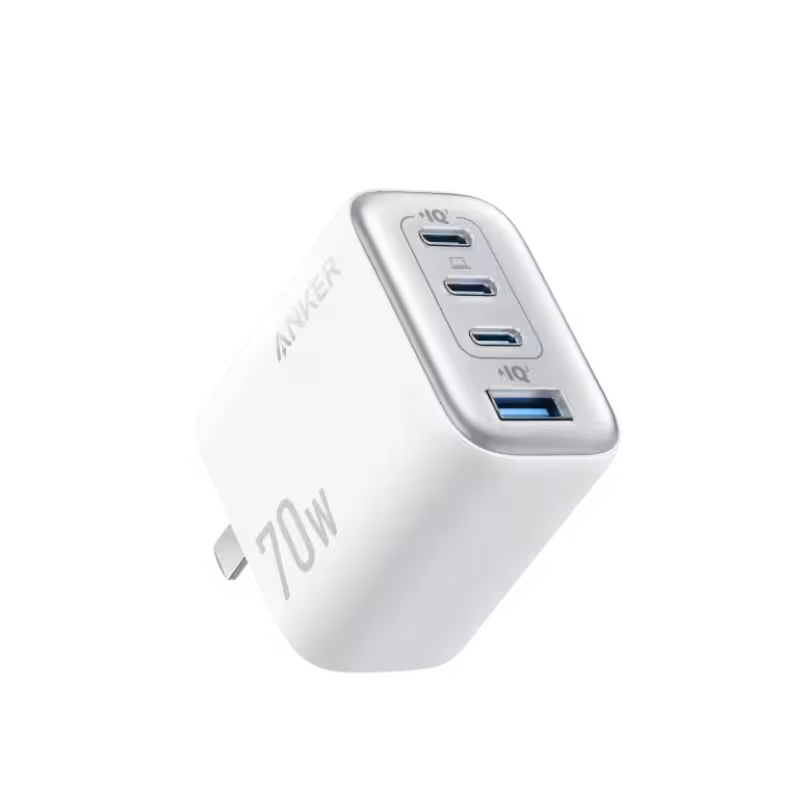 product-0-1365.png Anker Zolo 70W 4-Port Multi Device Charging GaN Power Adapter - Image 1