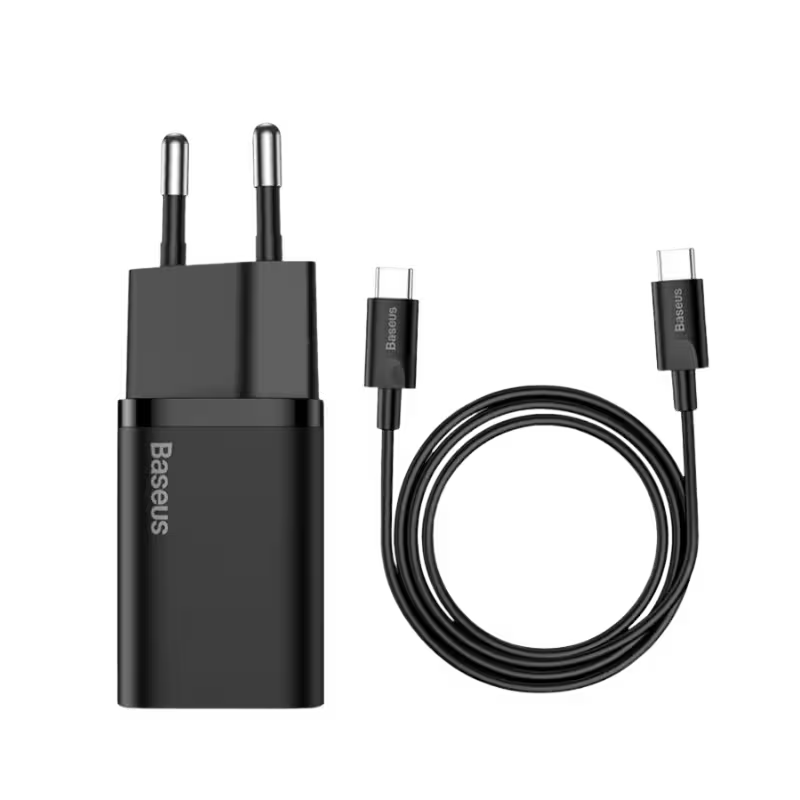 product-0-1409.png Baseus Super Si Quick Charger 25W With Type C Cable - Image 1