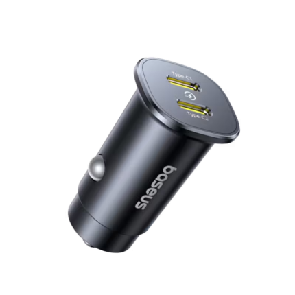 Baseus GoTrip Dual USB-C 30W PD Car Charger