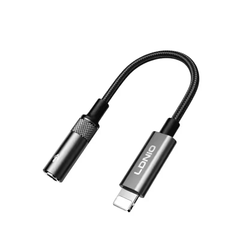 product-0-1470.png LDNIO LS-T90i Lightning To 3.5mm Female Adapter - Image 1