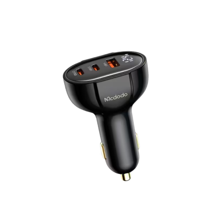 Mcdodo CC-445 128W 3-Port Digital Display Car Charger