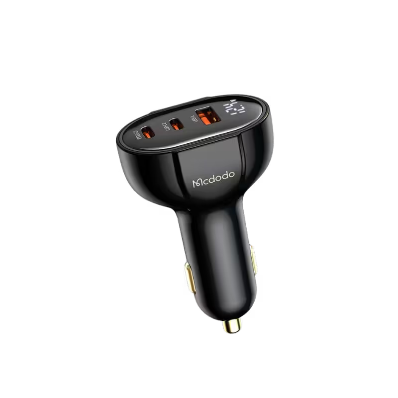 product-0-1516.png Mcdodo CC-445 128W 3-Port Digital Display Car Charger - Image 1