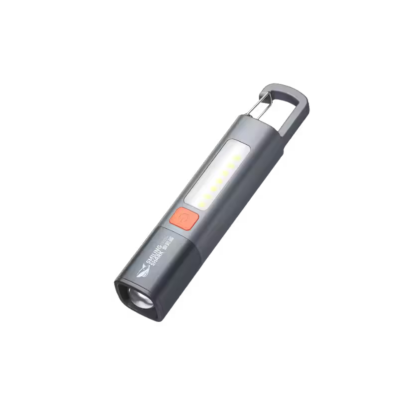 product-0-1537.png Smiling Shark SD1023 Super Bright Flashlight with Hook - Image 1