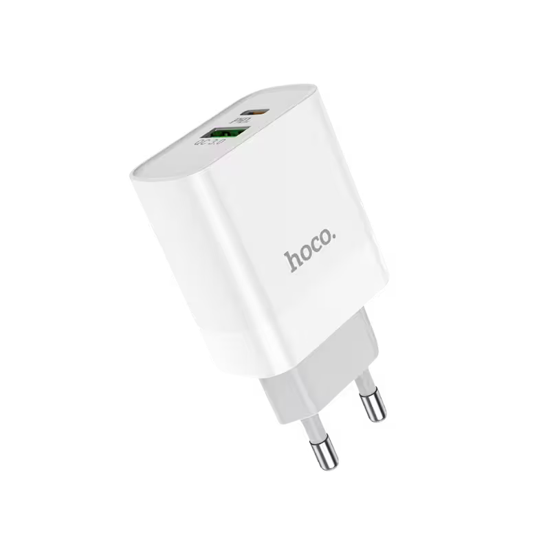 product-0-1544.png Hoco C80A 20W Dual Port Charger Adapter - Image 1