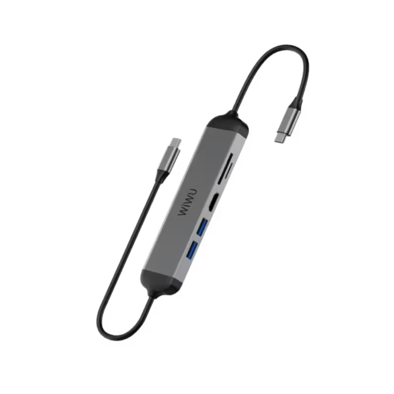 product-0-1574.png WIWU Alpha 5 In 1 USB-C Hub A521H - Image 1