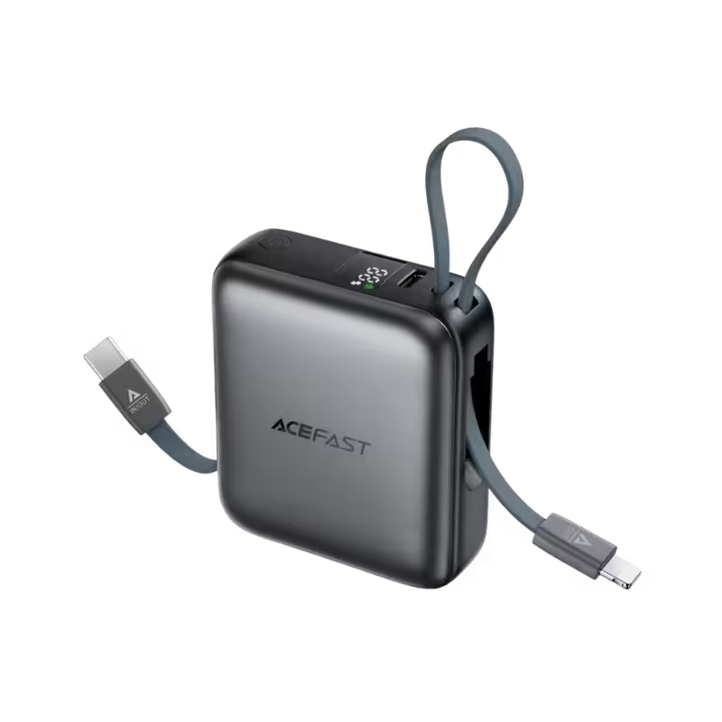 product-0-1601.png ACEFAST M23 Power Bank 10000mAh 22.5W Built-In Dual Cables - Image 1