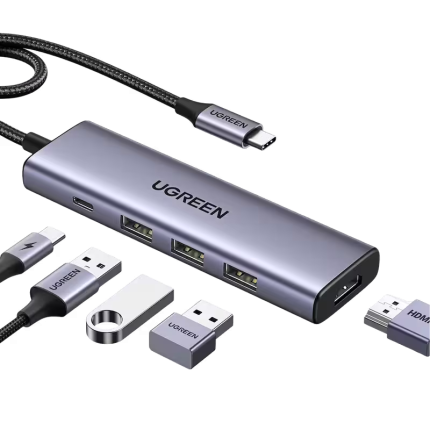 UGREEN Revodok USB C Hub 5 in 1 Multiport Adapter 4K HDMI