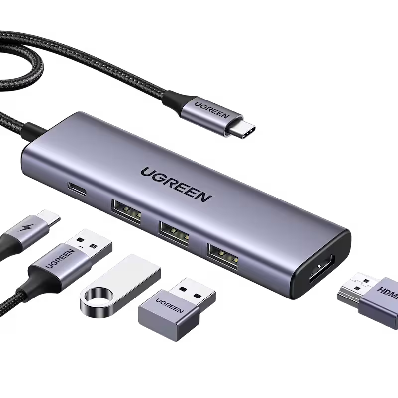 product-0-1630.png UGREEN Revodok USB C Hub 5 in 1 Multiport Adapter 4K HDMI - Image 1