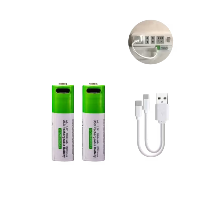 product-0-1641.png Smartoools Type-C Rechargeable Batteries AA 2 Pcs - Image 1