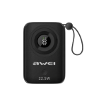 Awei P23K 10000mAh 22.5W Fast Charging Pawerbank with Digital Display