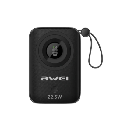 Awei P23K 10000mAh 22.5W Fast Charging Pawerbank with Digital Display