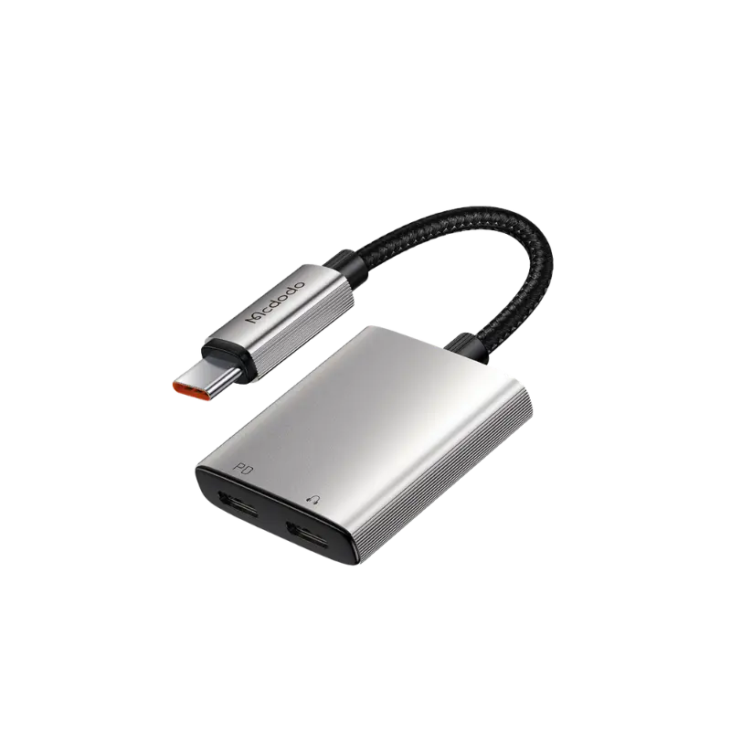 product-0-177.png Mcdodo CA-5570 2-in-1 USB-C to Dual USB-C Audio Adapter - Image 1