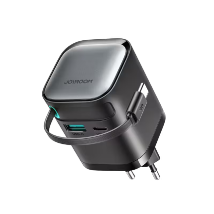 JOYROOM JR-TCL02 GaN 65W Charger with Retractable Cable