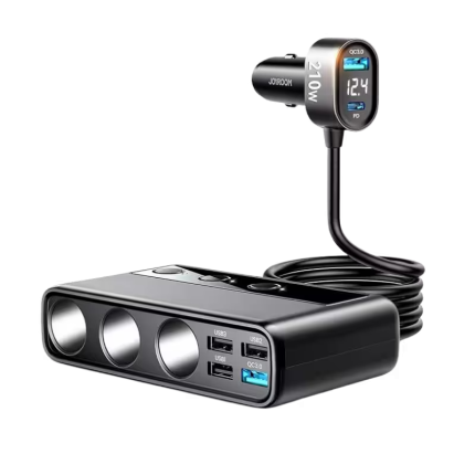 JOYROOM JR-CL06  210W 9-in-1 port Car Cigarette Lighter Adapter