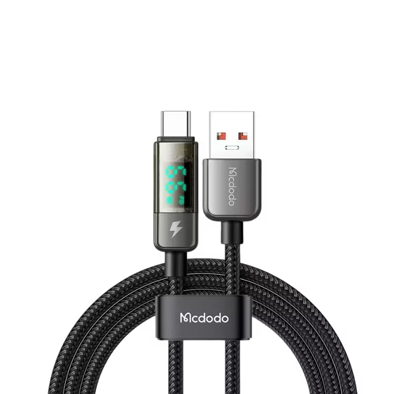 product-0-1929.png Mcdodo CA-3630 Digital Pro Auto Power Off Type-C Data Cable - Image 1