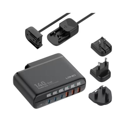 LDNIO A6140C 140W Fast Charging 6 USB Ports LED Display