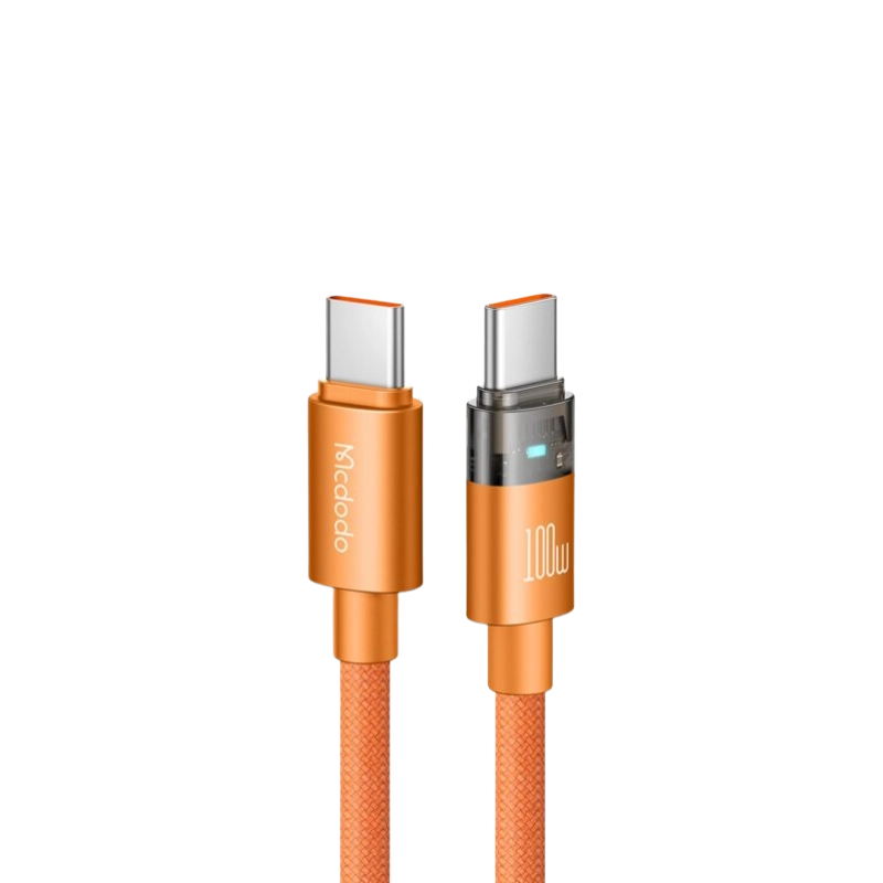 product-0-202.png Mcdodo CA-5585 100W Type-C to Type-C Fast Charging Cable with Light - Image 1
