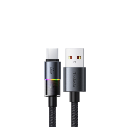 Mcdodo CA-8180 USB-A to Type-C 6A Fast Charging Data Cable with RGB Lights