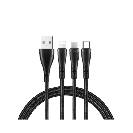 Mcdodo Mamba 3-in-1 USB to Lightning/Type-C/Micro Cable