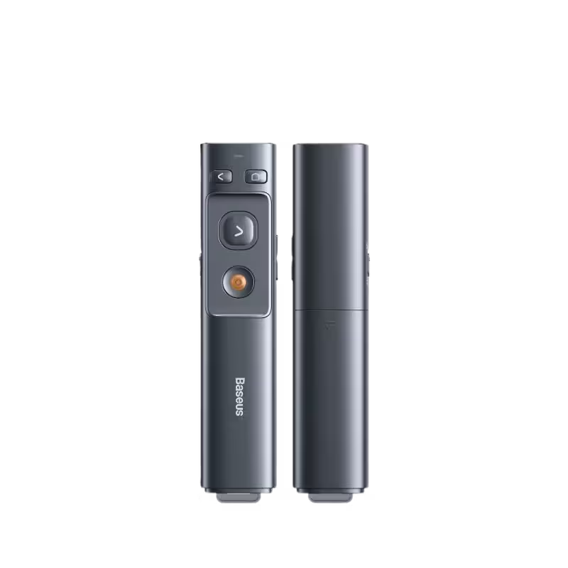 product-0-2094.png Baseus Orange Dot Wireless Presenter – Red Laser - Image 1