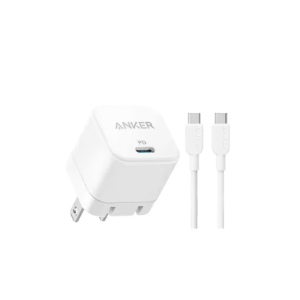 Anker PowerPort 20W USB-C Adapter with USB-C Cable