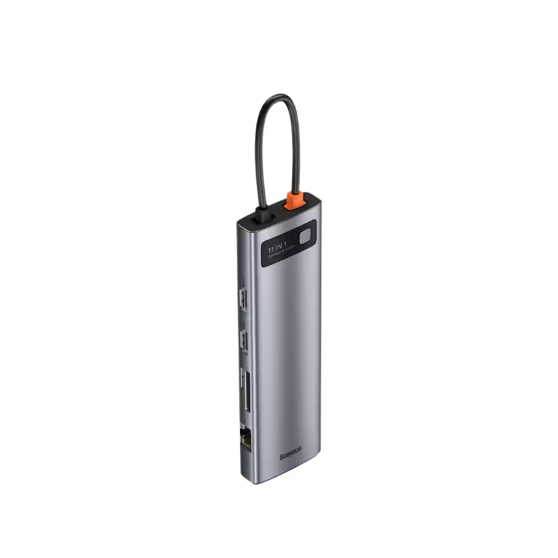 product-0-2129.png Baseus Metal Gleam Series 11 in 1 Multifunctional Type-C Hub - Image 1