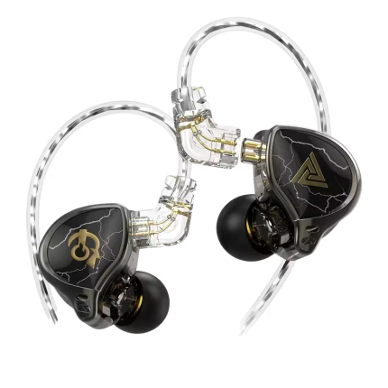 QKZ x HBB 10mm Titanium-Coated Driver Earphones with Mic
