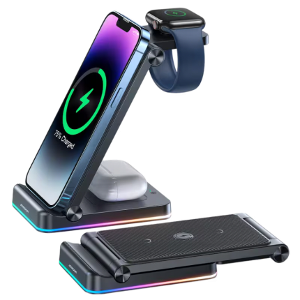 Joyroom JR-WQN01 15W 3 in 1 Foldable Wireless Charger