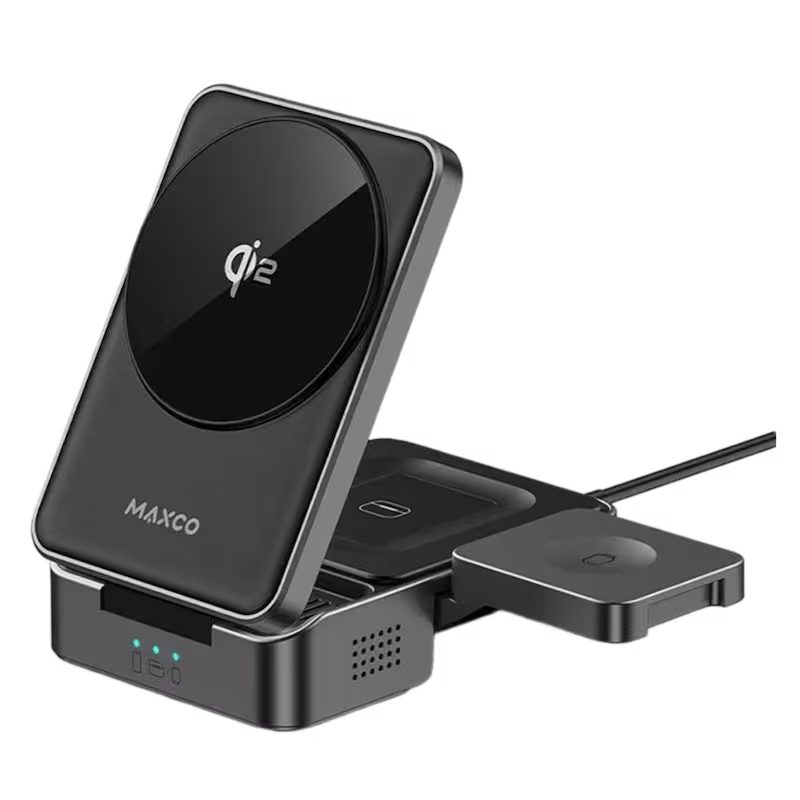 product-0-2372.png Maxco Qi2 3-in-1 Magnetic Wireless Charger (MW13) - Image 1