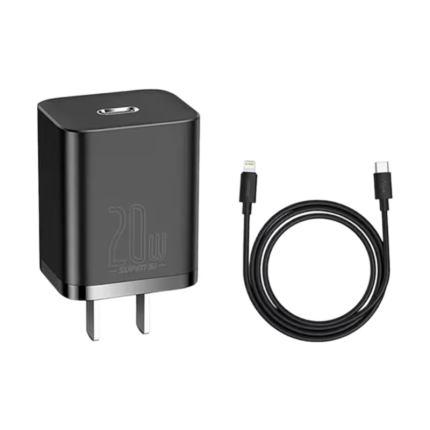 Baseus Super Si 20W Quick Charger with Type-C to Lightning Cable