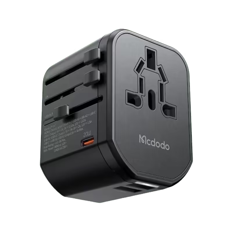product-0-2476.png Mcdodo CP-3471 PD 20W Fast Charging Universal Travel Adapter - Image 1