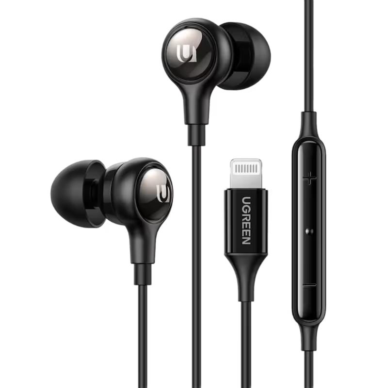 product-0-2504.png UGREEN MFi Certified Lightning Earphones - Image 1