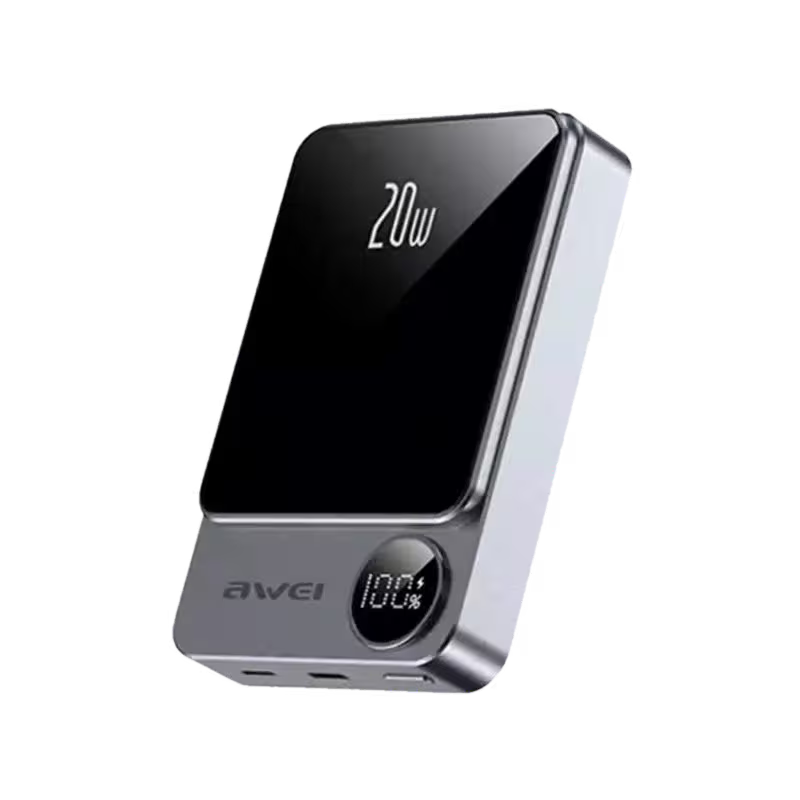 product-0-2613.png Awei P39K 10000mah 20W PD Wireless Magnetic Power Bank - Image 1