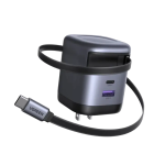Ugreen Nexode X605 65W Gan Charger with Retractable USB C Cable
