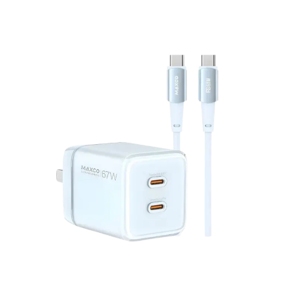 Maxco MC20CC 67W GaN Fast Charger with Dual Type C Port