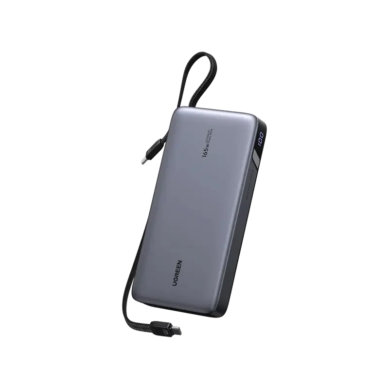 product-0-384.png UGREEN PB552 Nexode Power Bank 25000mAh 165W with 2 Built-in USB-C Cables (55995) - Image 1