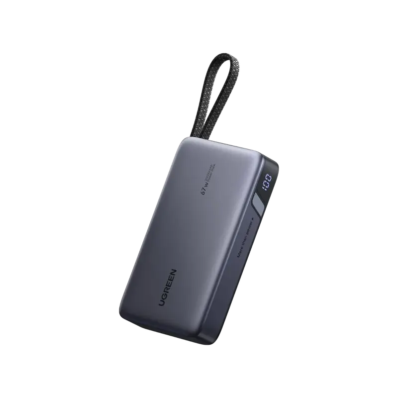product-0-385.png UGREEN PB550 67W 20000mAh Power Bank with Built in Cable (55996) - Image 1