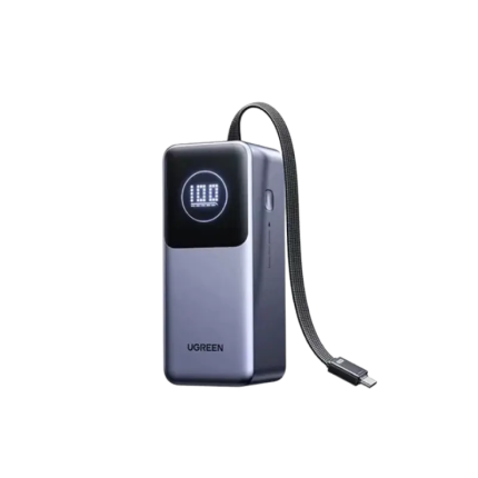 UGREEN PB723 130W 20000mAh Power Bank with Built-in Cable (55365)