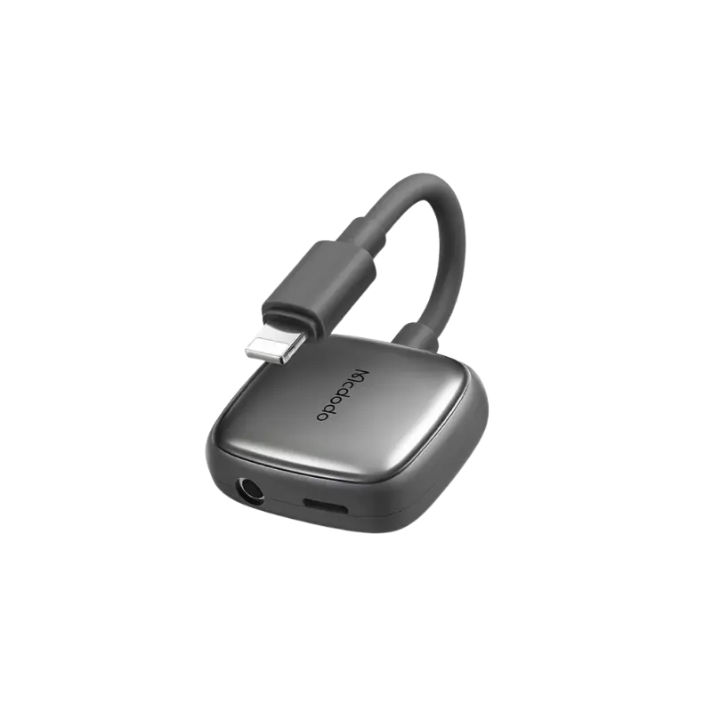 product-0-398.png Mcdodo CA-2740 Lightning To Lightning & DC3.5 Audio Adapter - Image 1