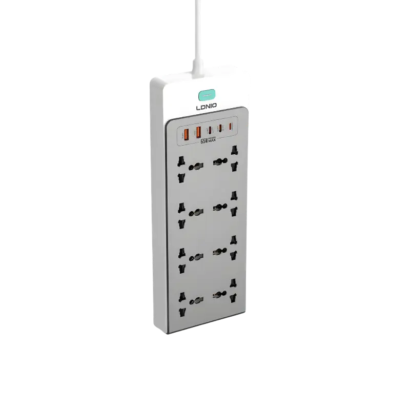 product-0-460.png LDNIO SC4 13-in-1 65W GaN Desktop Charging Power Strip - Image 1