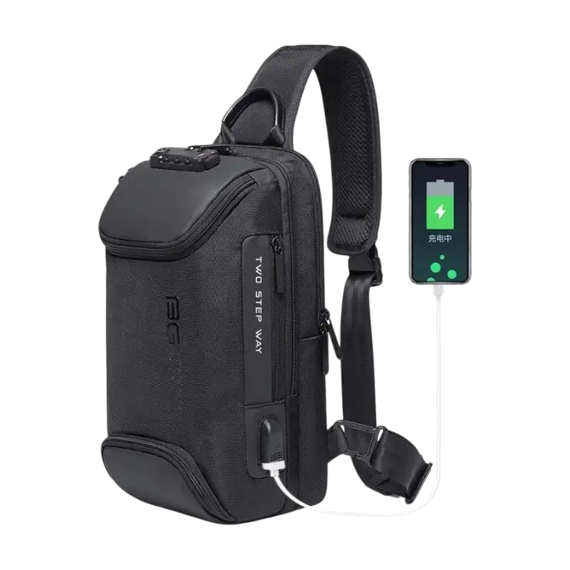 product-0-497.png BANGE BG-7082 Anti-theft TSA Lock Crossbody Bag Waterproof Chest Pack - Image 1